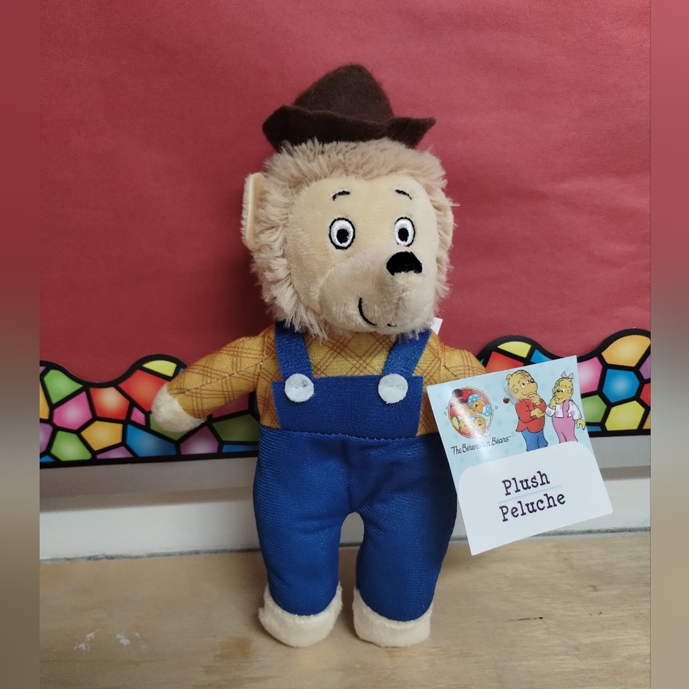 ÷PBS Kids The Berenstain Bears Teddy Bear 9in Stuffed Plush - New - Papa Bear - Picture 2 of 16